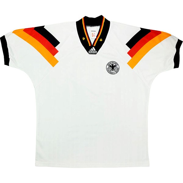 Tailandia Camiseta Alemania 1st Retro 1992 1994 Blanco